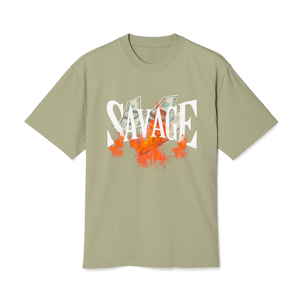 Savage Money Graphic Tee graphic detail