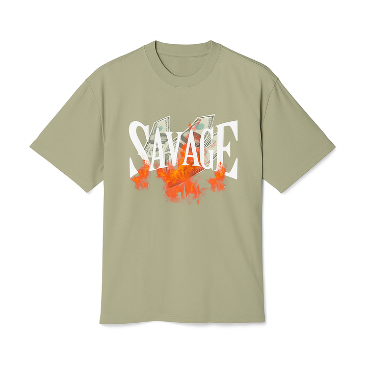 Savage Money Graphic Tee graphic detail