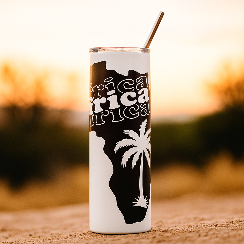 Africa Pride tumbler styled display
