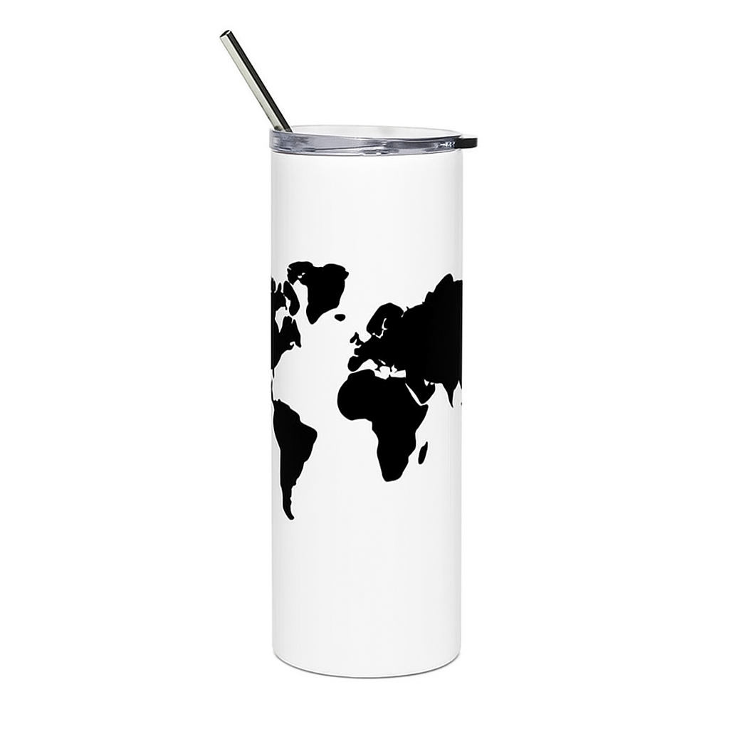 Africa Pride tumbler lid and top detail