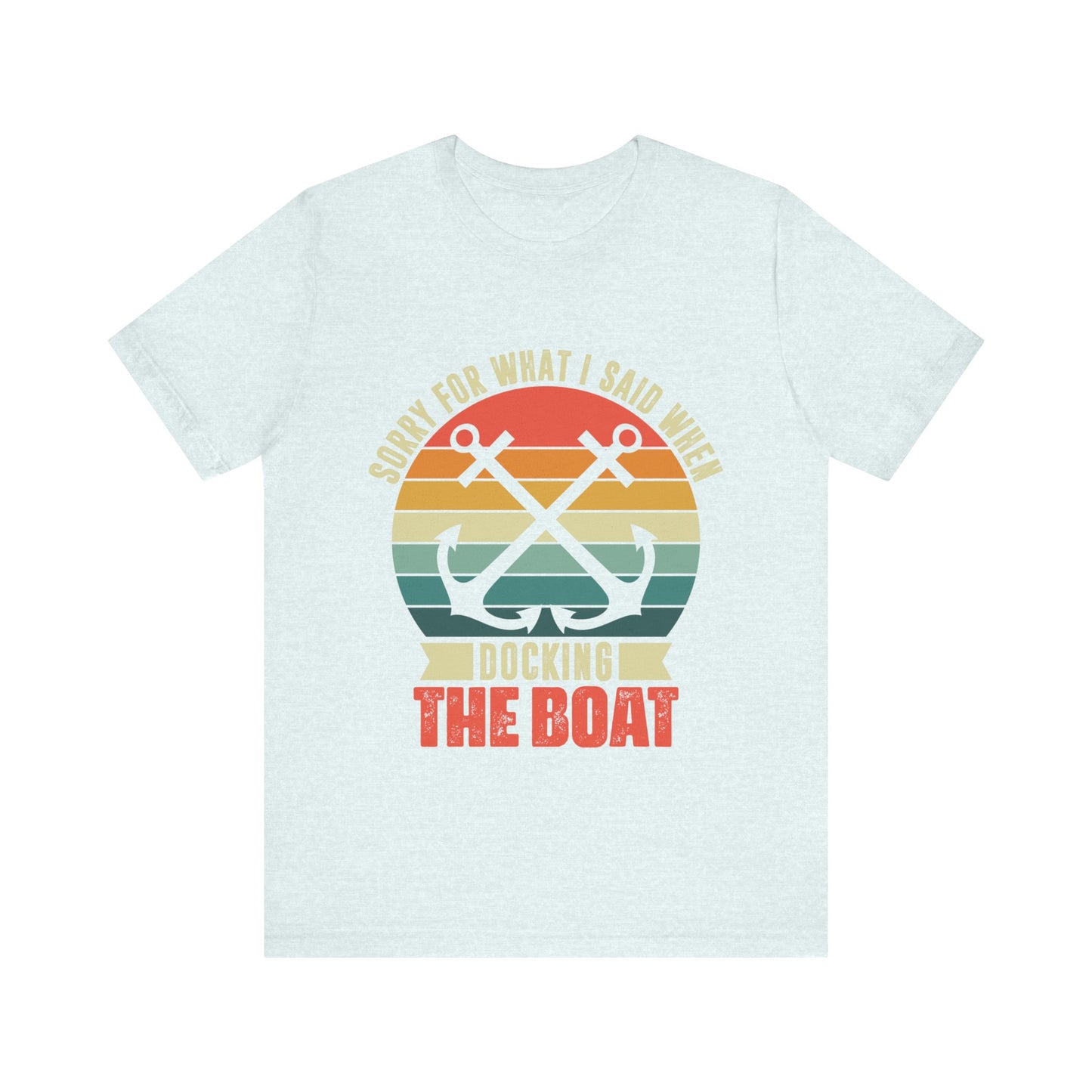 Unisex Jersey Short Sleeve Tee with Docking the Boat Design T-Shirt