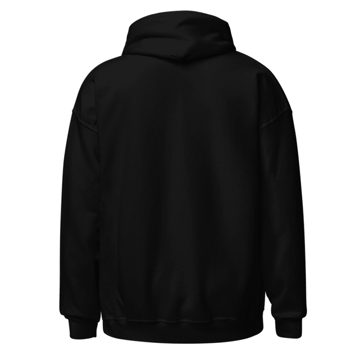 209 Stockton California black hoodie back view