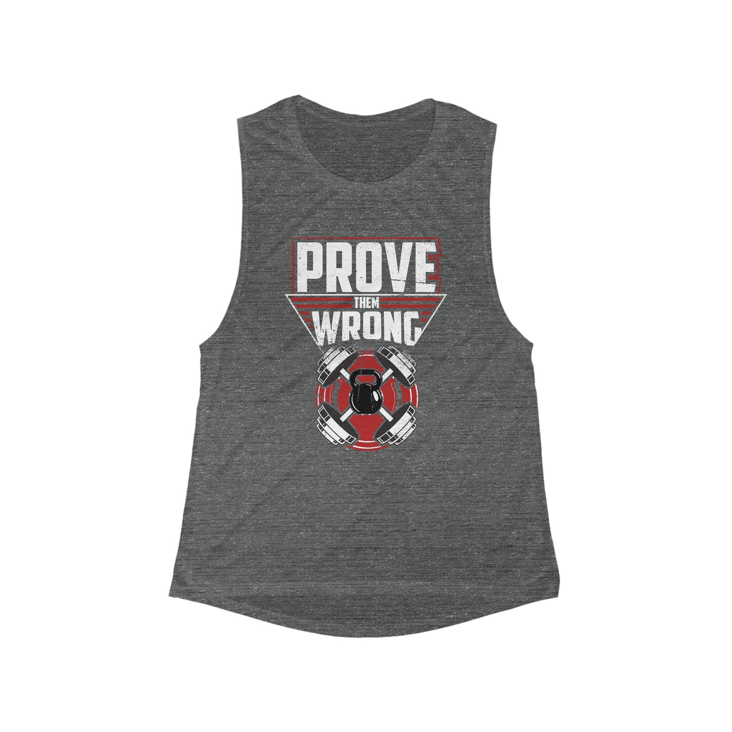 Women's Flowy Scoop Muscle Tank With Prove Them Wrong Design