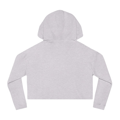 Women’s Cropped Hooded with Give Me Coffee & I will Save The World Design Sweatshirt