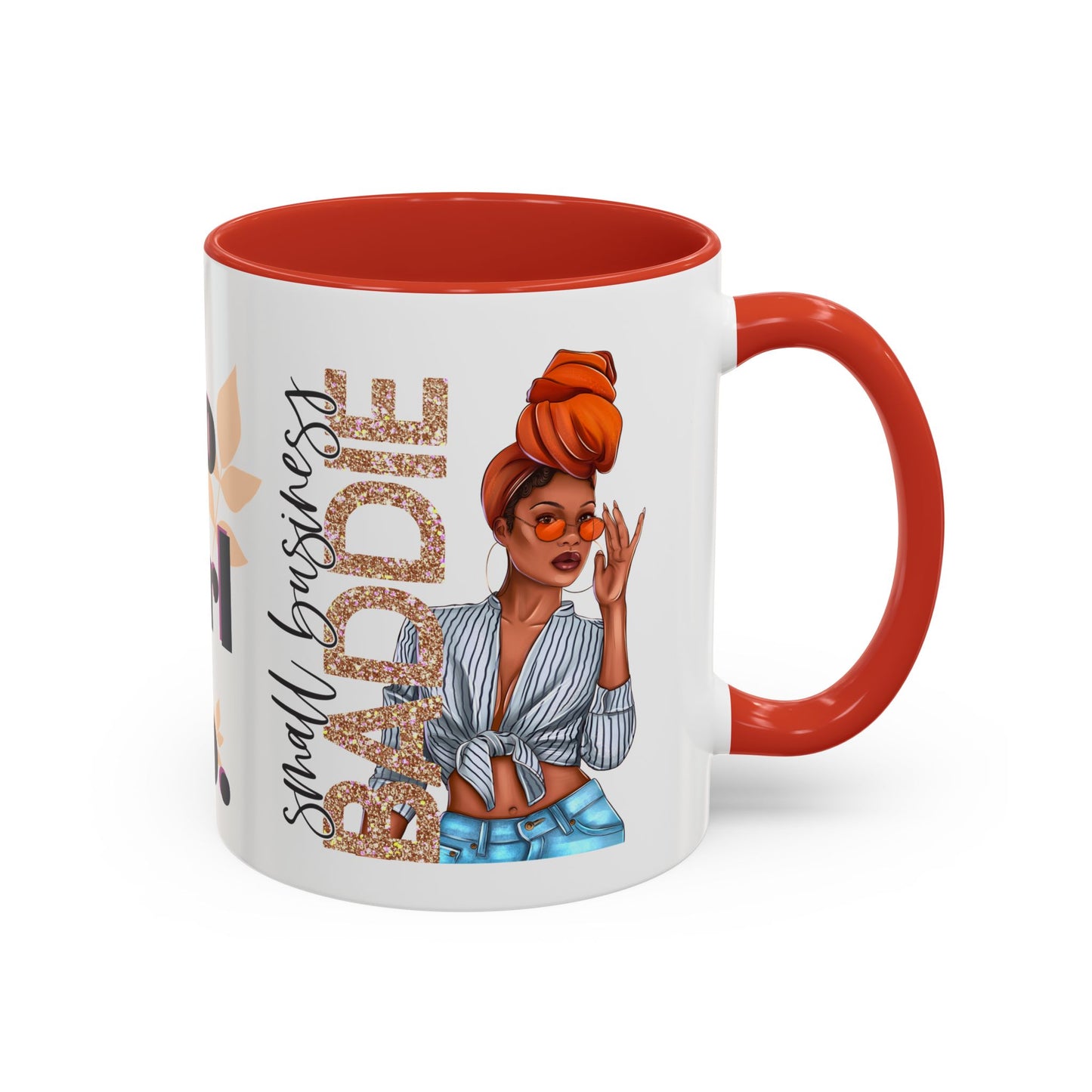 Small Business Baddie Girl Accent Coffee Mug, 11oz