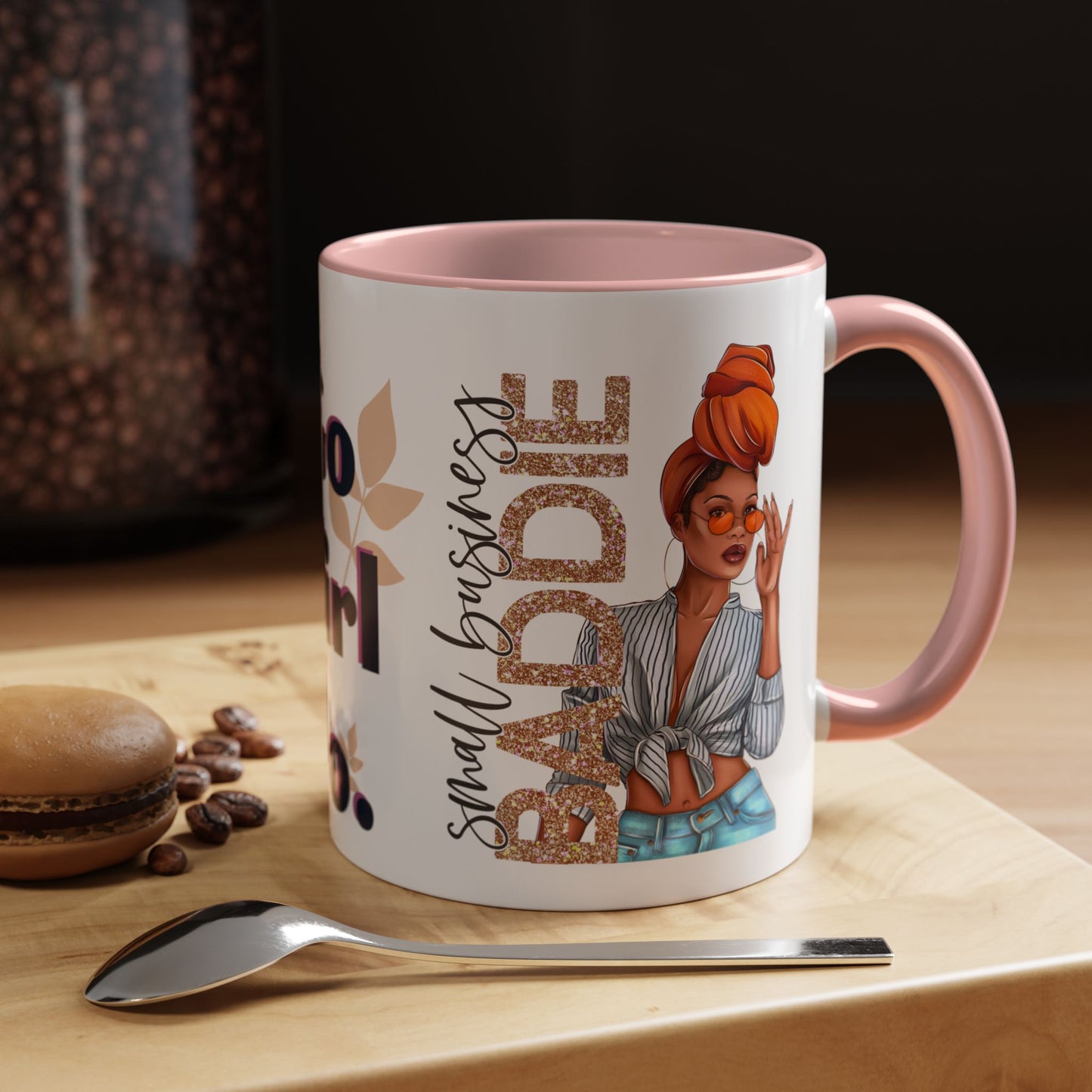 Small Business Baddie Girl Accent Coffee Mug, 11oz