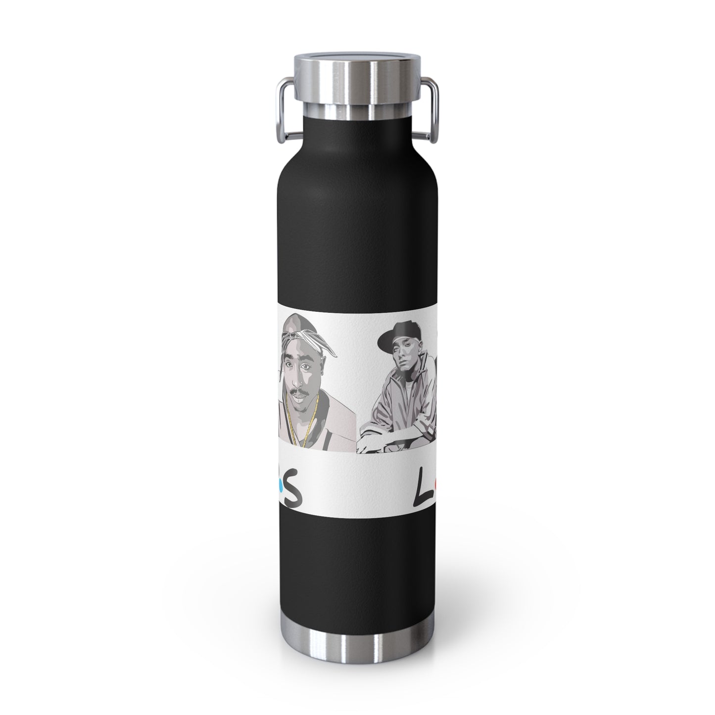 West Coast Legends Rapper Logo Design Copper Vacuum Insulated Bottle