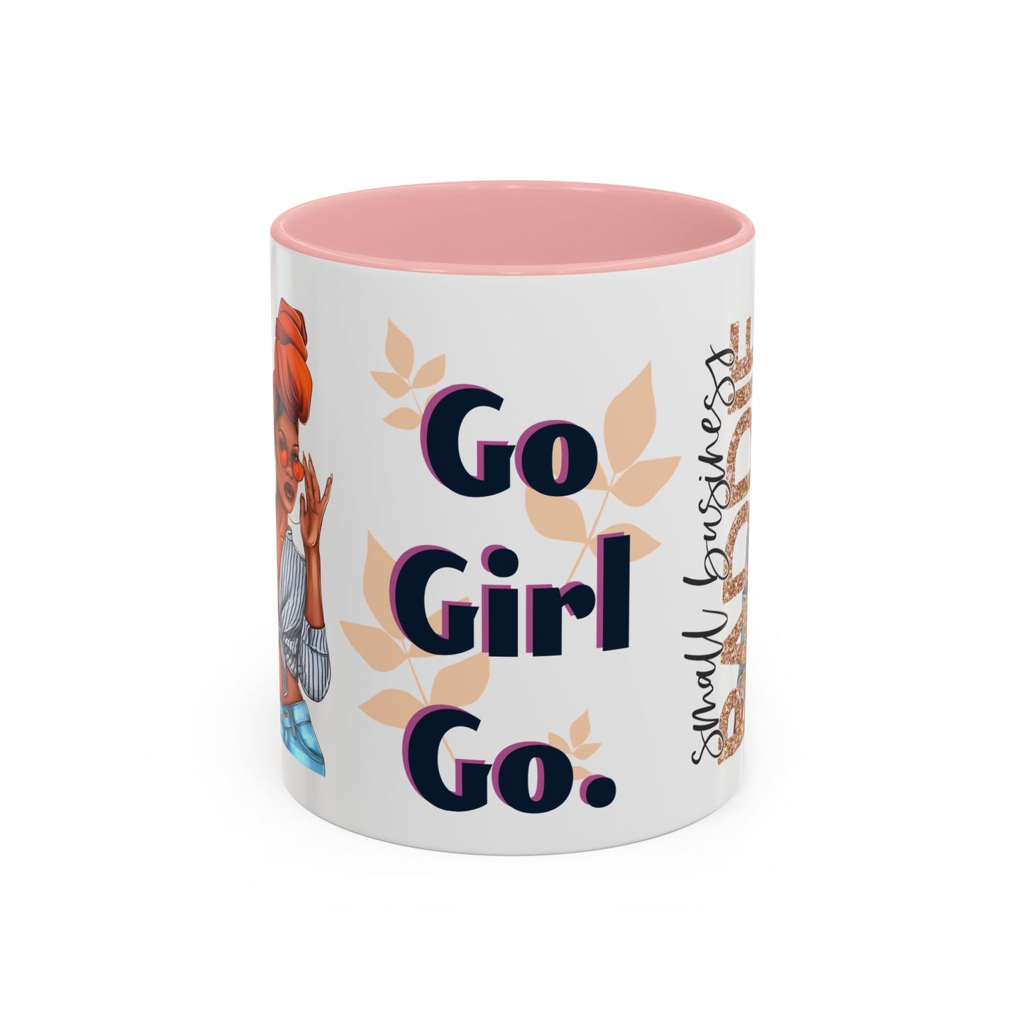 Small Business Baddie Girl Accent Coffee Mug, 11oz