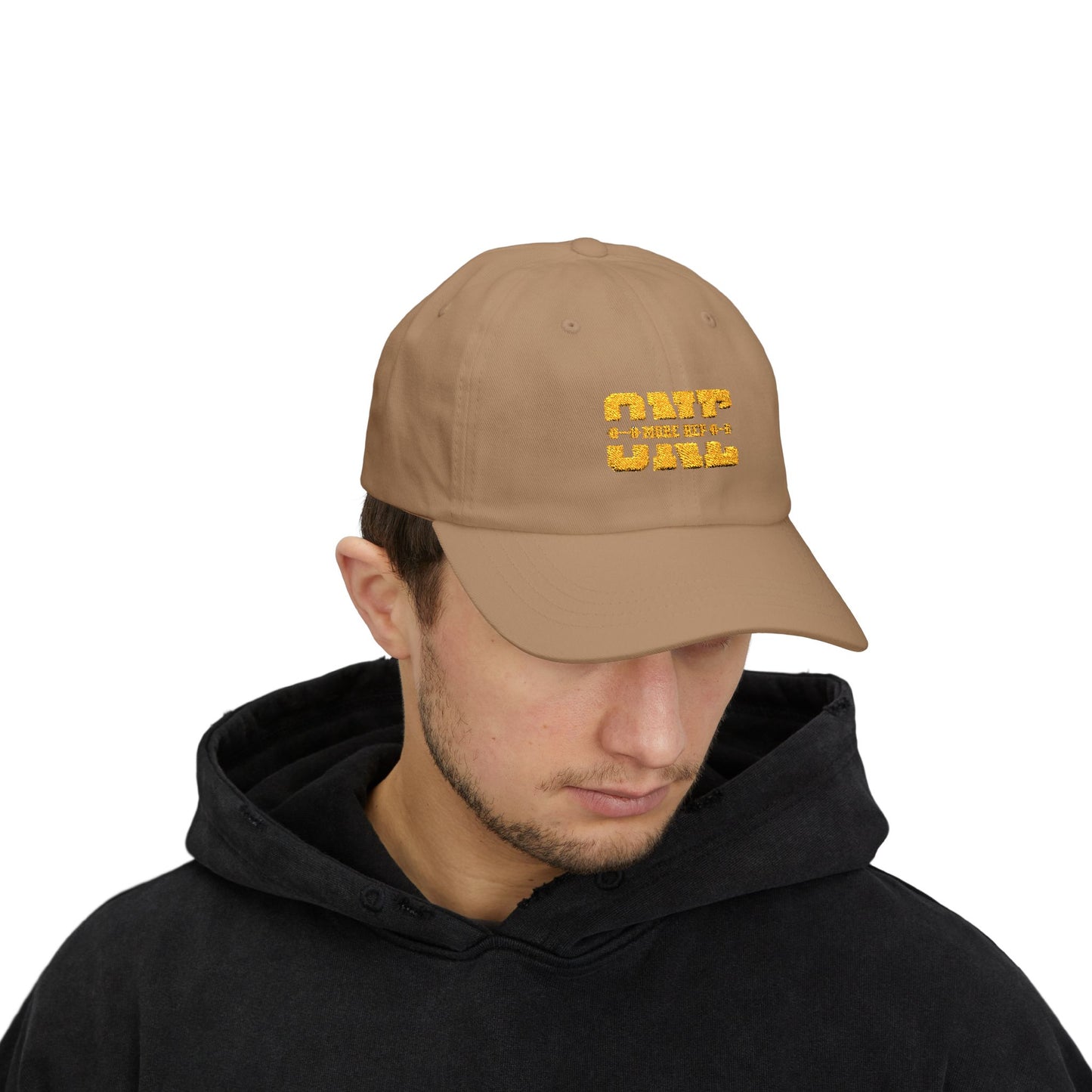 Timeless stylish with the "One More Rep" Embroidered Dad Cap