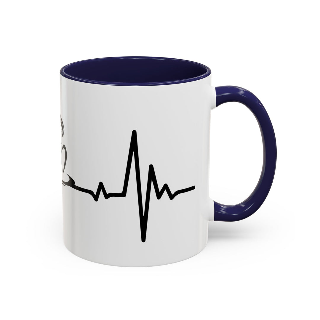 Heartbeat Coffee 11 oz ceramic mug