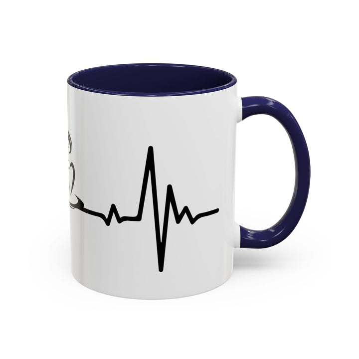 Heartbeat Coffee 11 oz ceramic mug