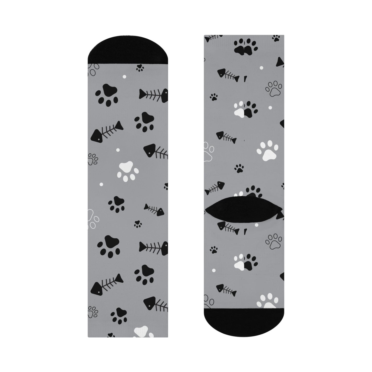 Full Print Cushioned Crew Socks