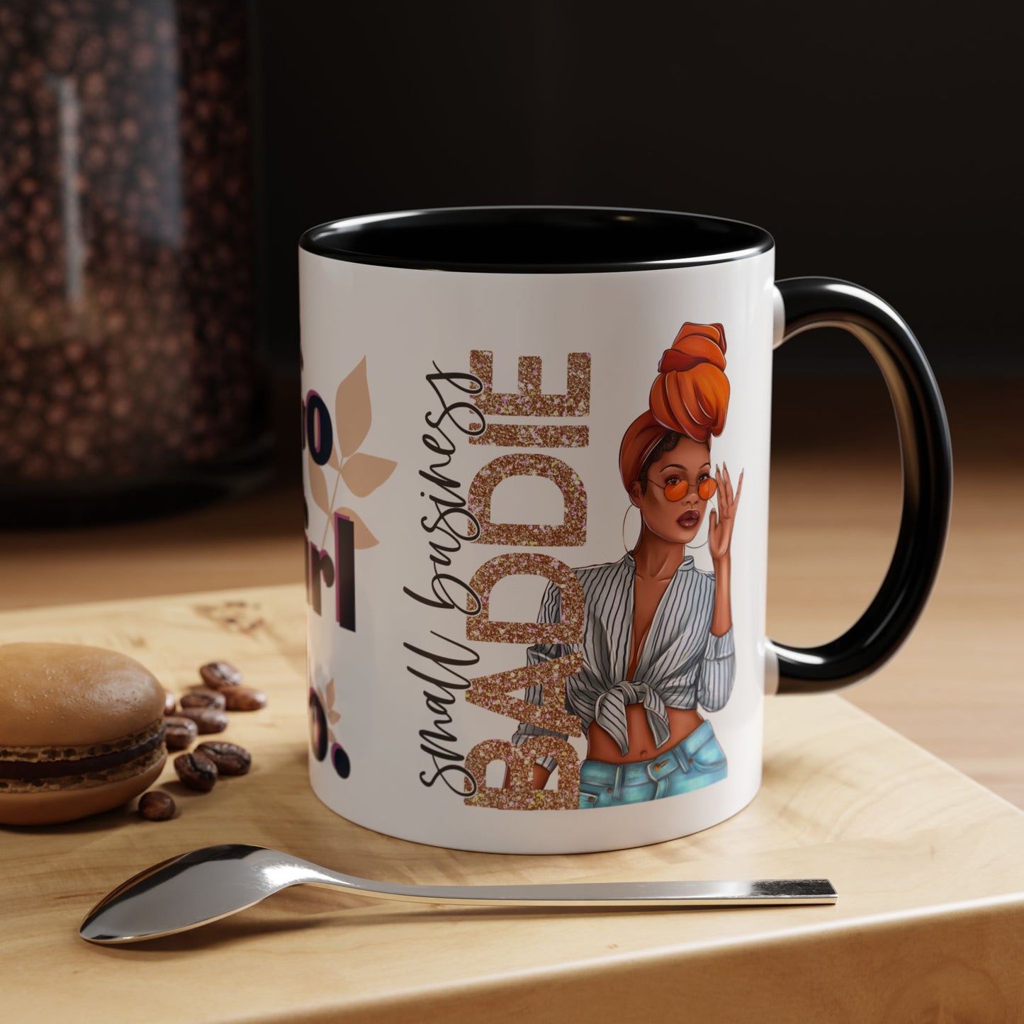 Small Business Baddie Girl Accent Coffee Mug, 11oz