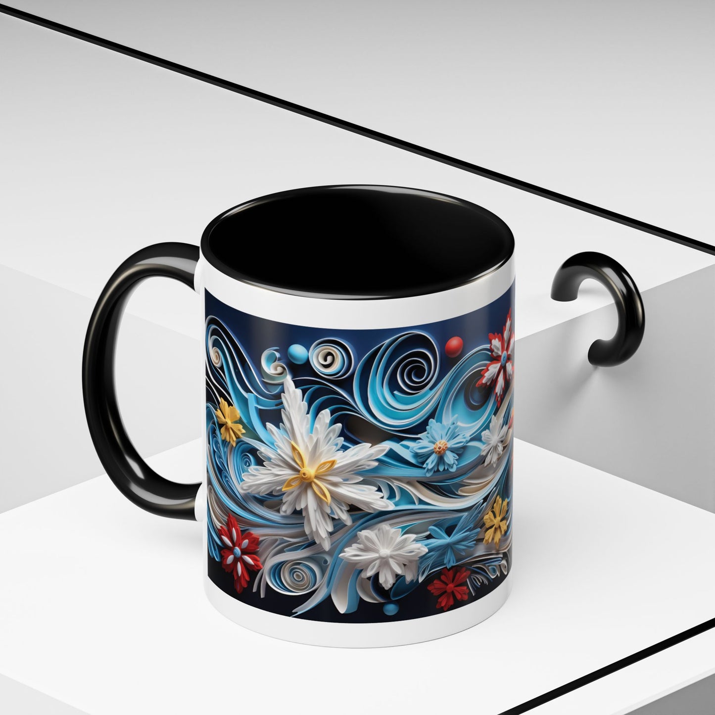 Snowflake Christmas Design Coffee Mug