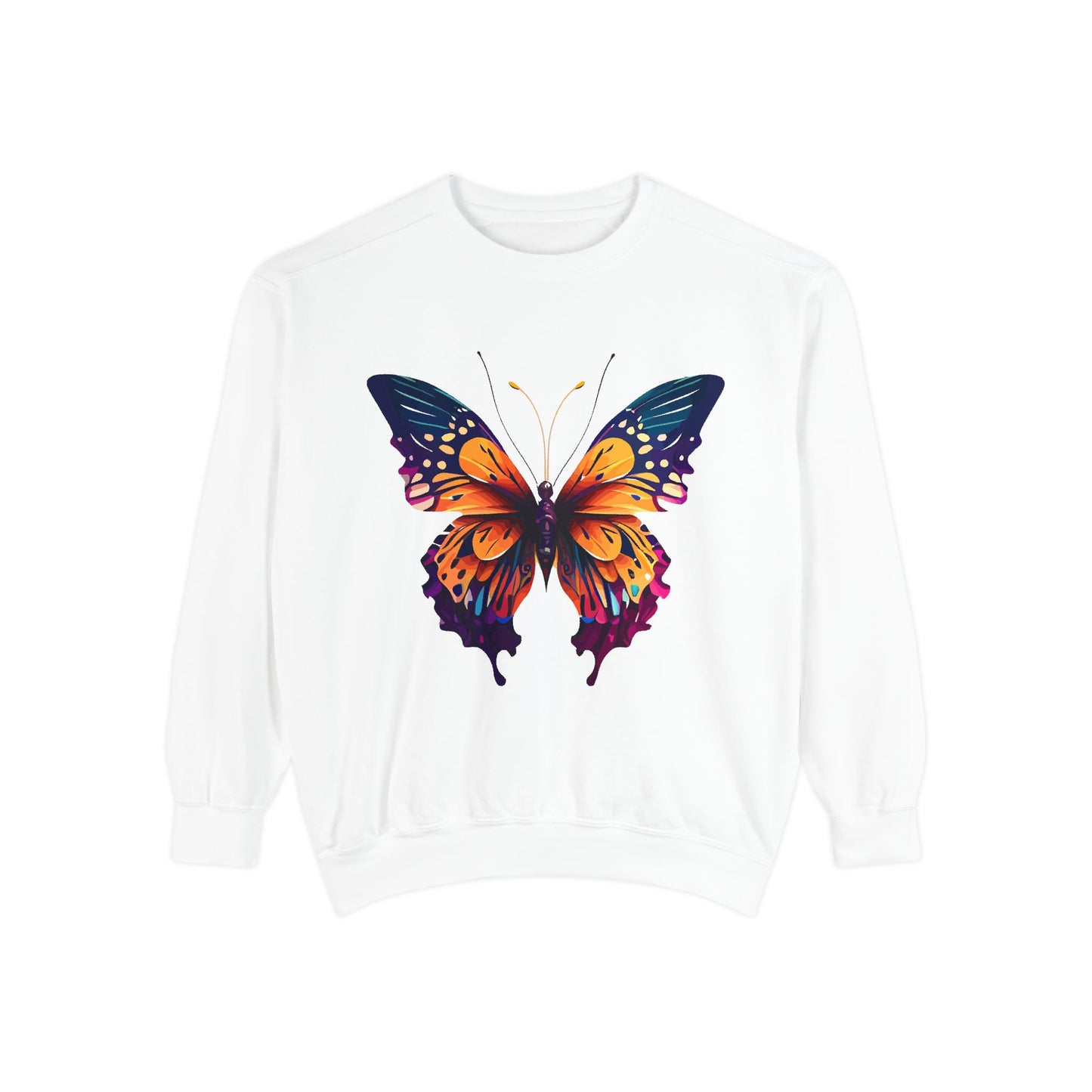 Unisex Garment-Dyed Butterfly Sweatshirt