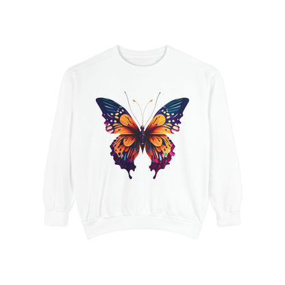 Unisex Garment-Dyed Butterfly Sweatshirt