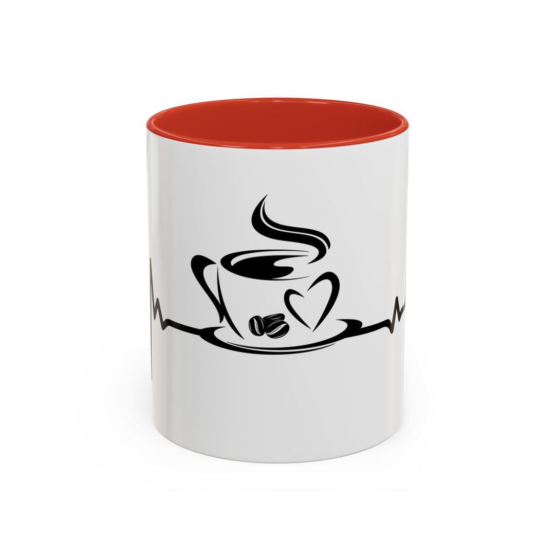 Heartbeat Coffee 11 oz ceramic mug