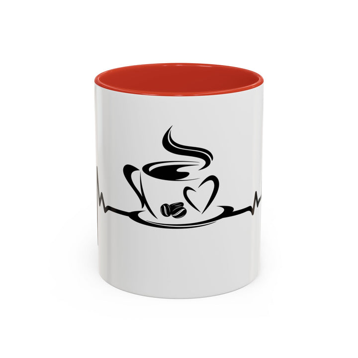 Heartbeat Coffee 11 oz ceramic mug