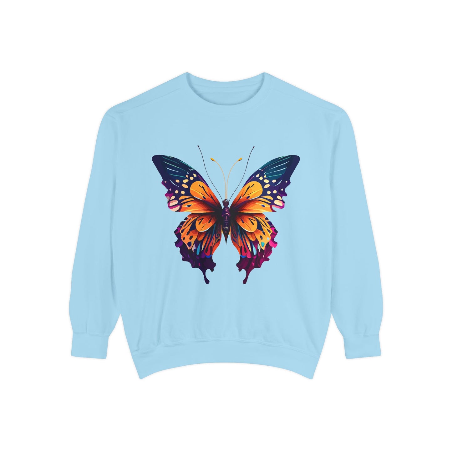 Unisex Garment-Dyed Butterfly Sweatshirt