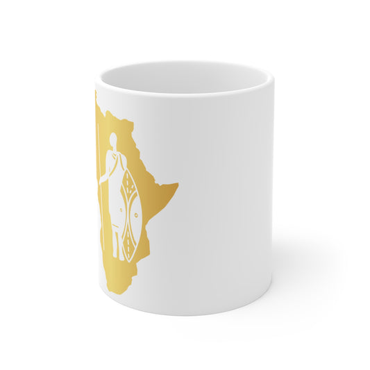 African Heritage Mug - 11oz Coffee Cup, Unique Gifts for Africa Lovers, Ethnic Decor, Home Office, Coffee Enthusiast