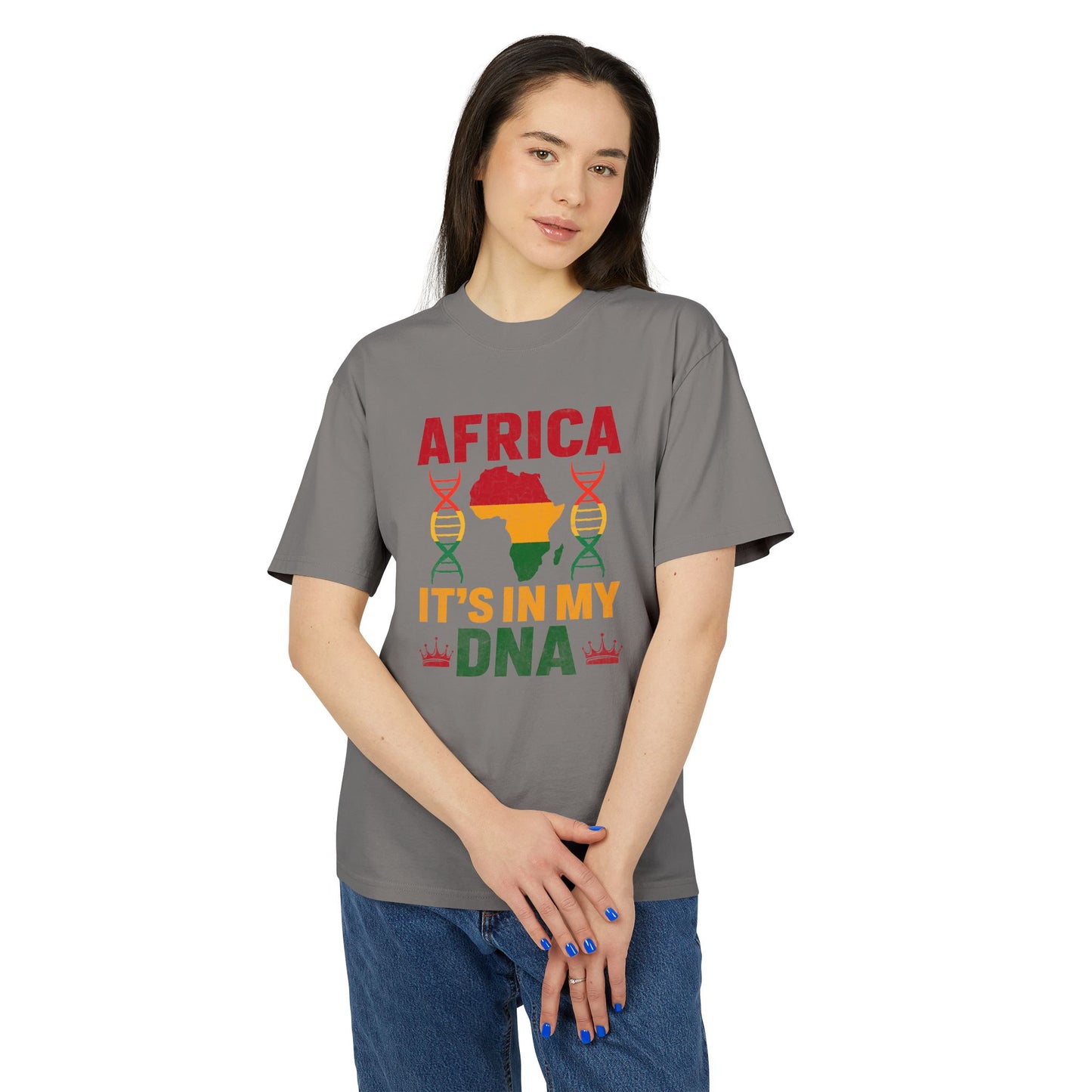 Africa It's in My DNA Unisex Heavy Faded Tee, Afrocentric T-Shirt, Heritage Apparel, Cultural Pride Shirt, Gift for African Roots, [...]