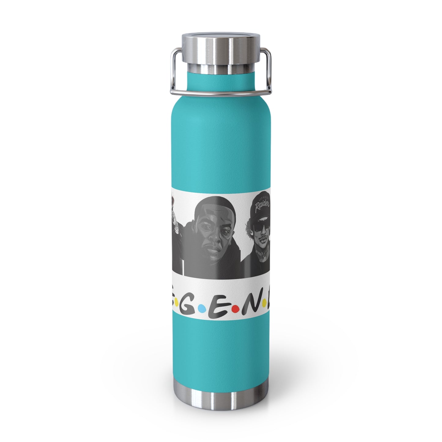 West Coast Legends Rapper Logo Design Copper Vacuum Insulated Bottle