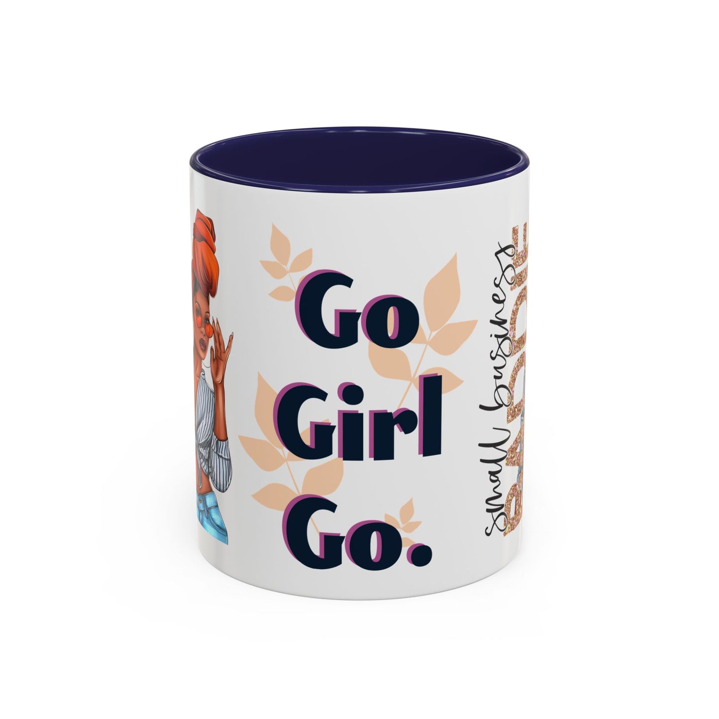 Small Business Baddie Girl Accent Coffee Mug, 11oz