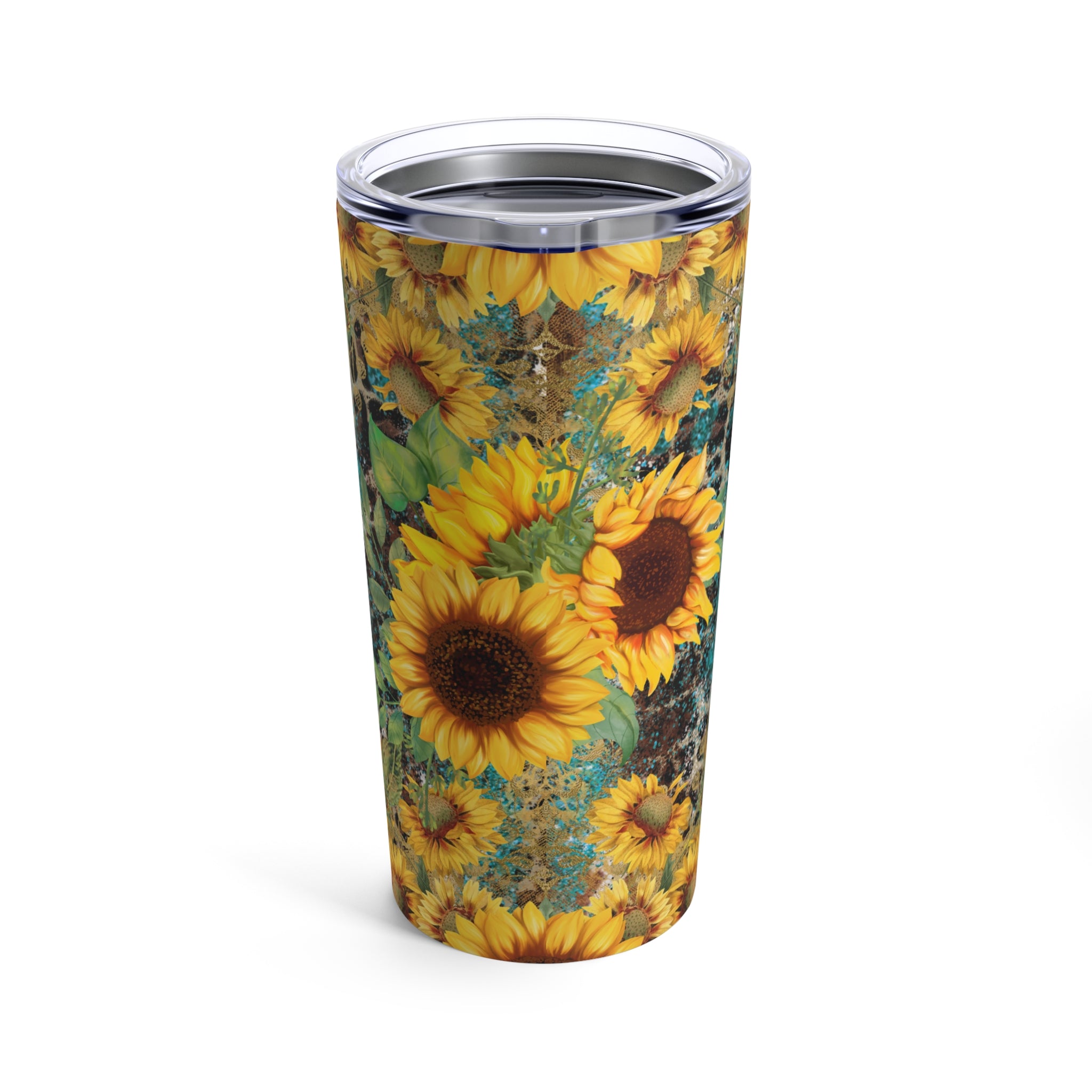 Sunflower Floral Stainless Steel Tumbler