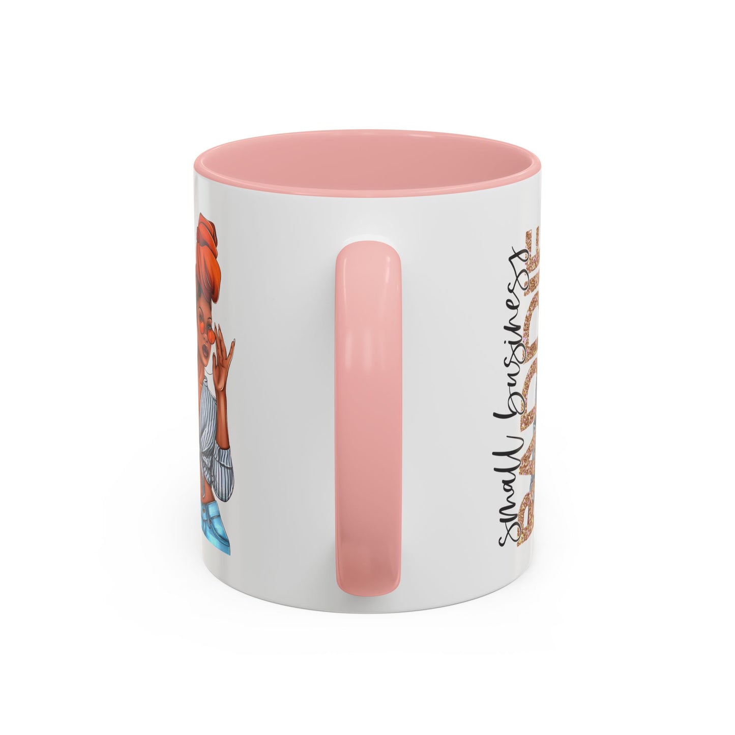 Small Business Baddie Girl Accent Coffee Mug, 11oz