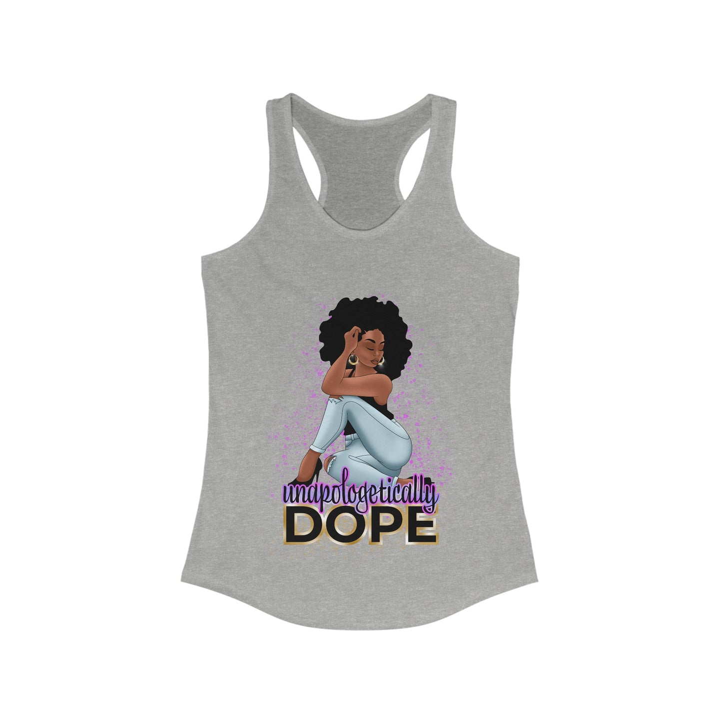 Women's Ideal Racerback Tank With Dope Design