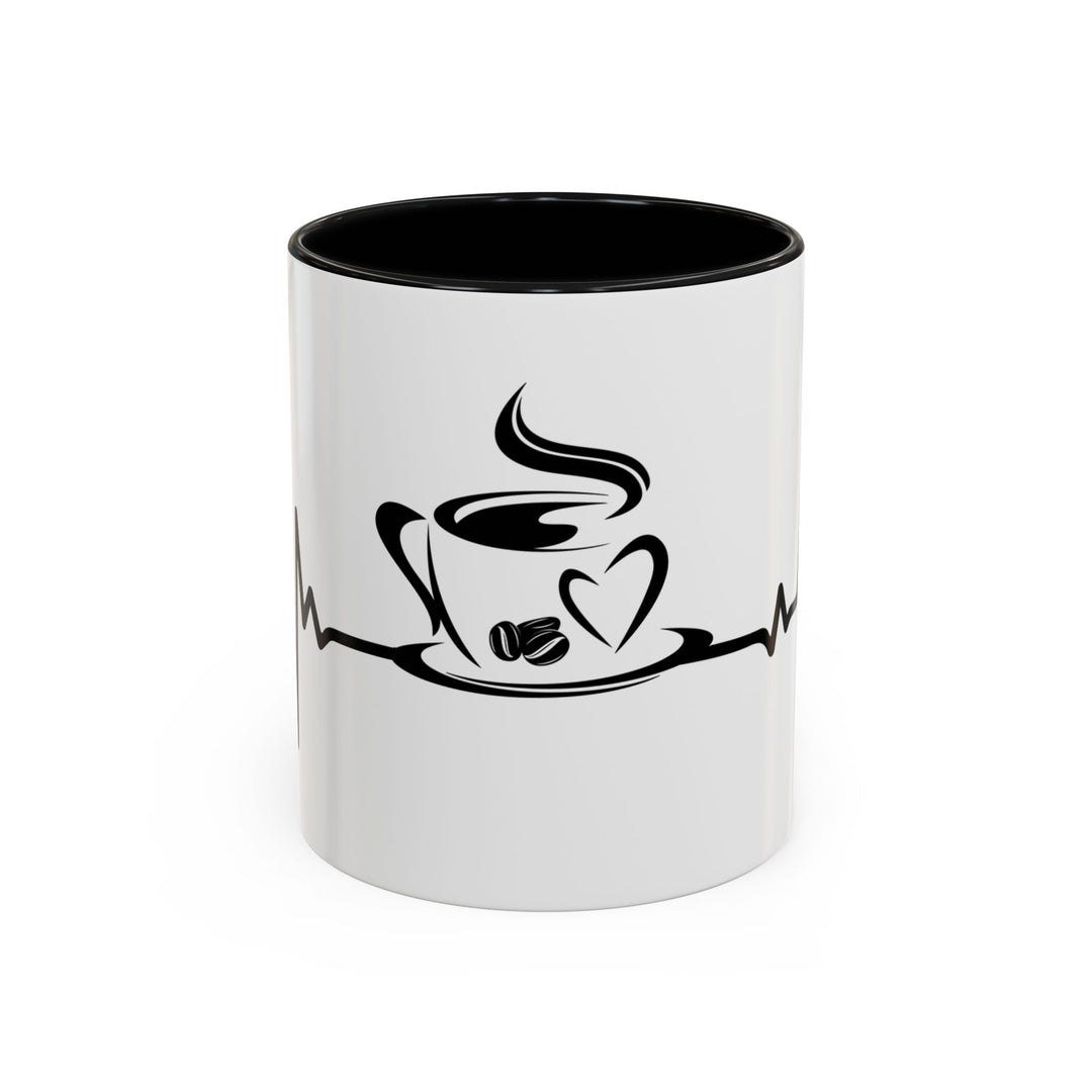 Heartbeat Coffee 11 oz ceramic mug