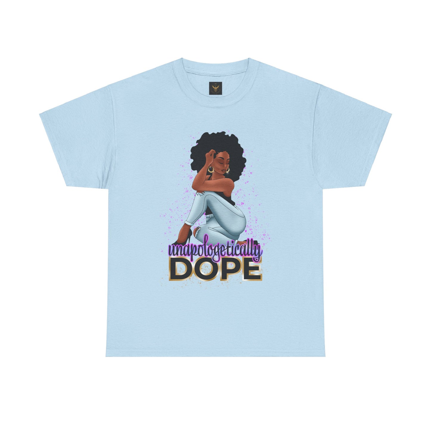 Unisex Heavy Cotton Tee With Dope Design T-Shirt