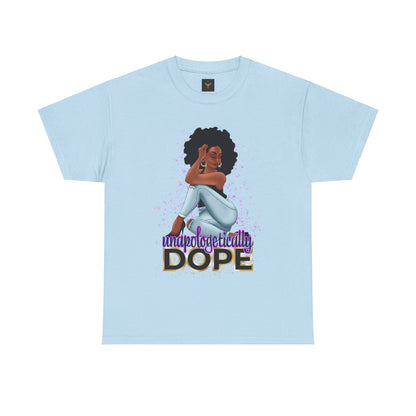 Unisex Heavy Cotton Tee With Dope Design T-Shirt