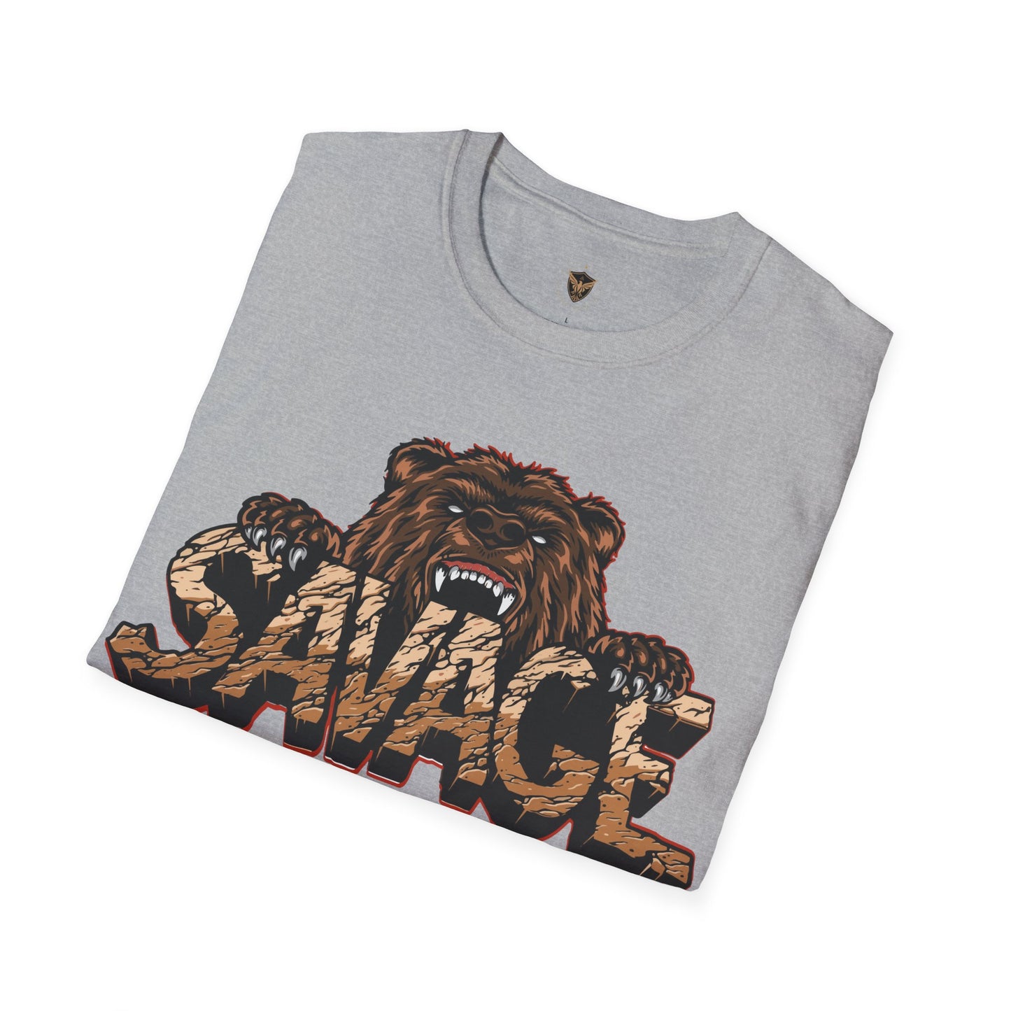 Savage Tiger Customizable Unisex Softstyle T-Shirt for Streetwear for the Fearless