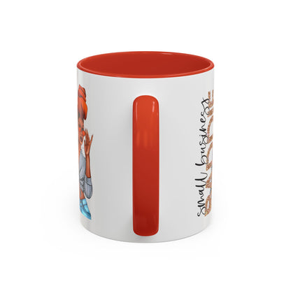Small Business Baddie Girl Accent Coffee Mug, 11oz