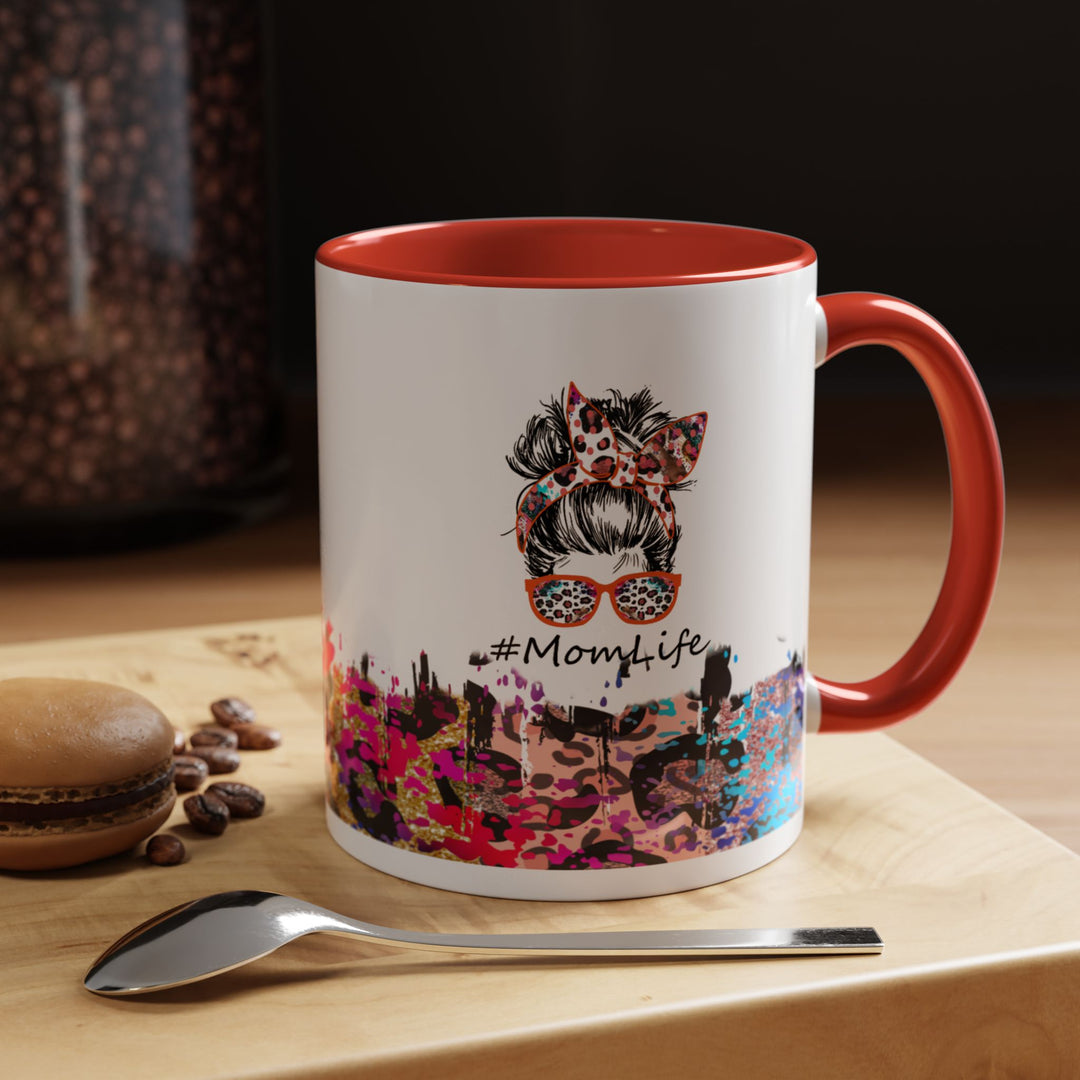 Leopard Mom Life 11 oz ceramic mug