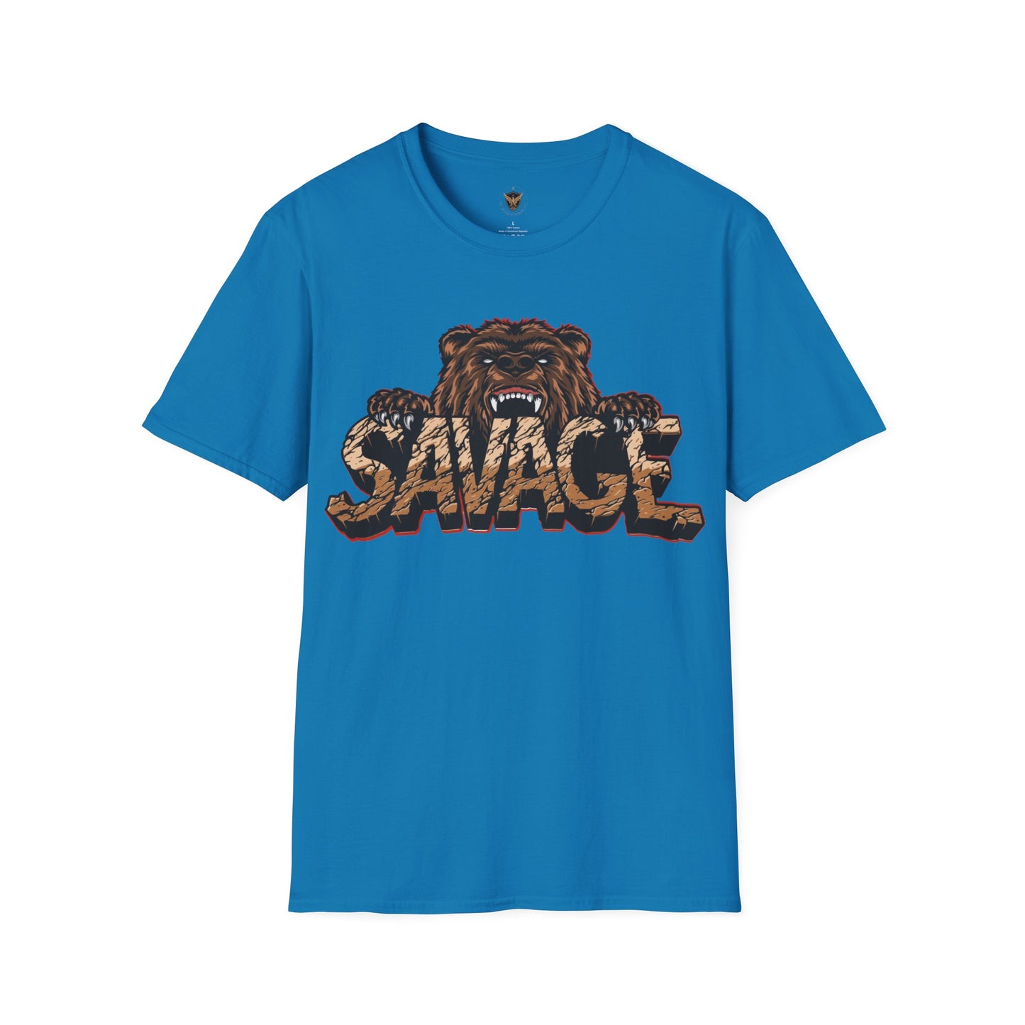 Savage Tiger Customizable Unisex Softstyle T-Shirt for Streetwear for the Fearless