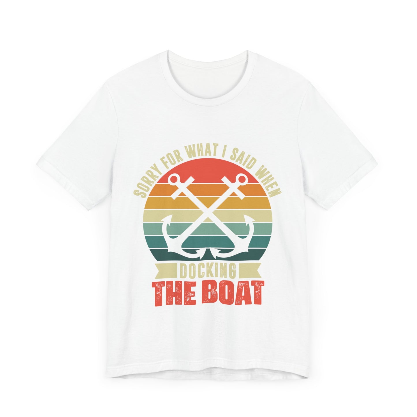 Unisex Jersey Short Sleeve Tee with Docking the Boat Design T-Shirt