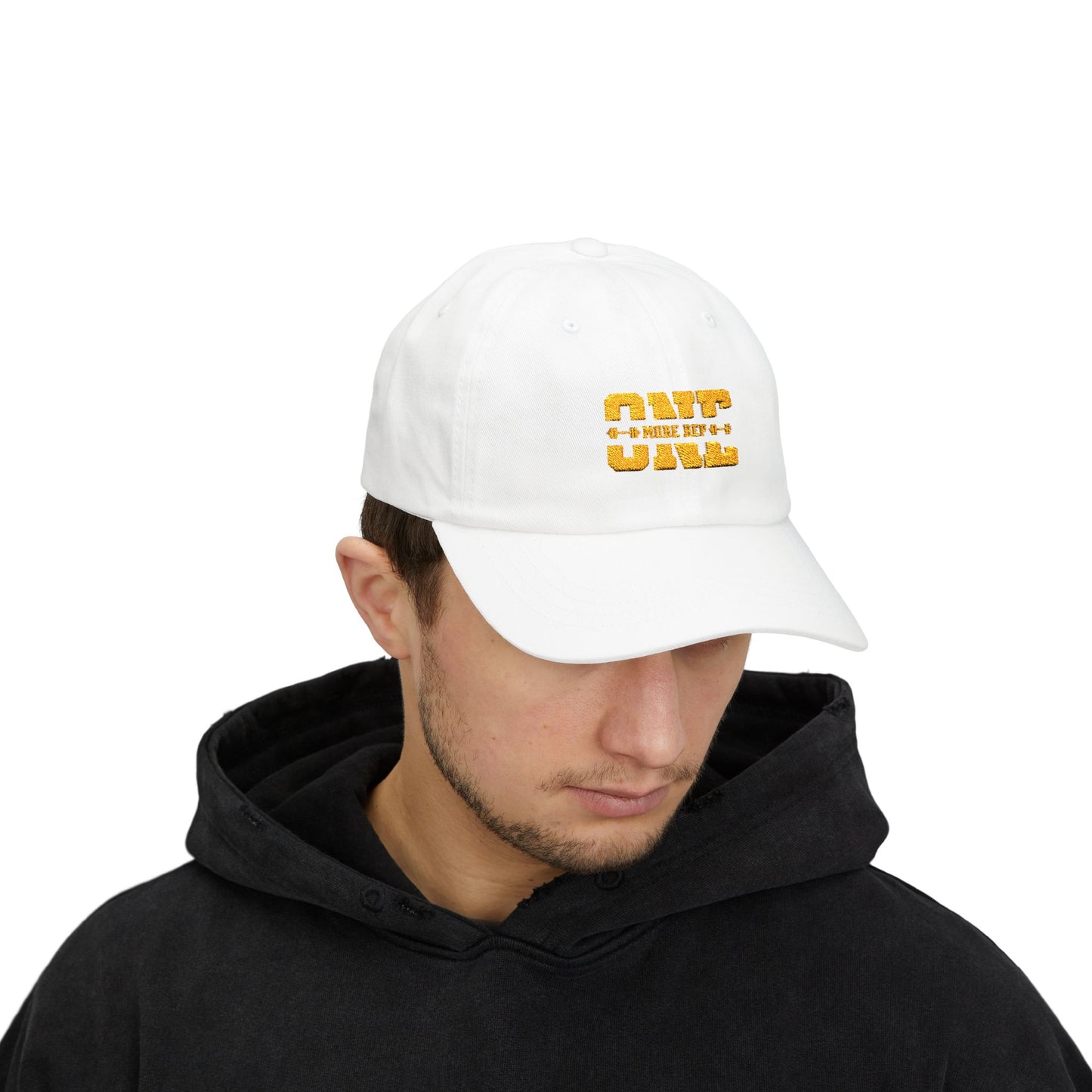 Timeless stylish with the "One More Rep" Embroidered Dad Cap