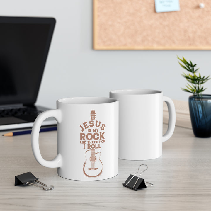 Jesus Is My Rock 11 oz ceramic mug