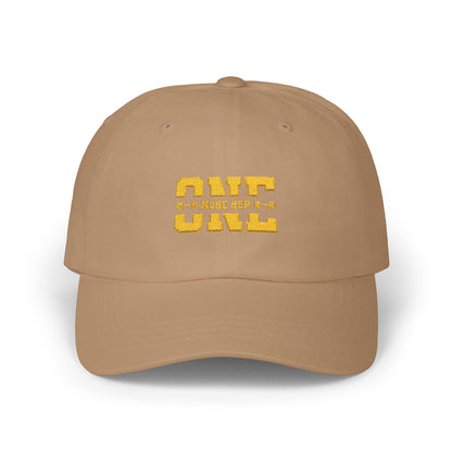 Timeless stylish with the "One More Rep" Embroidered Dad Cap