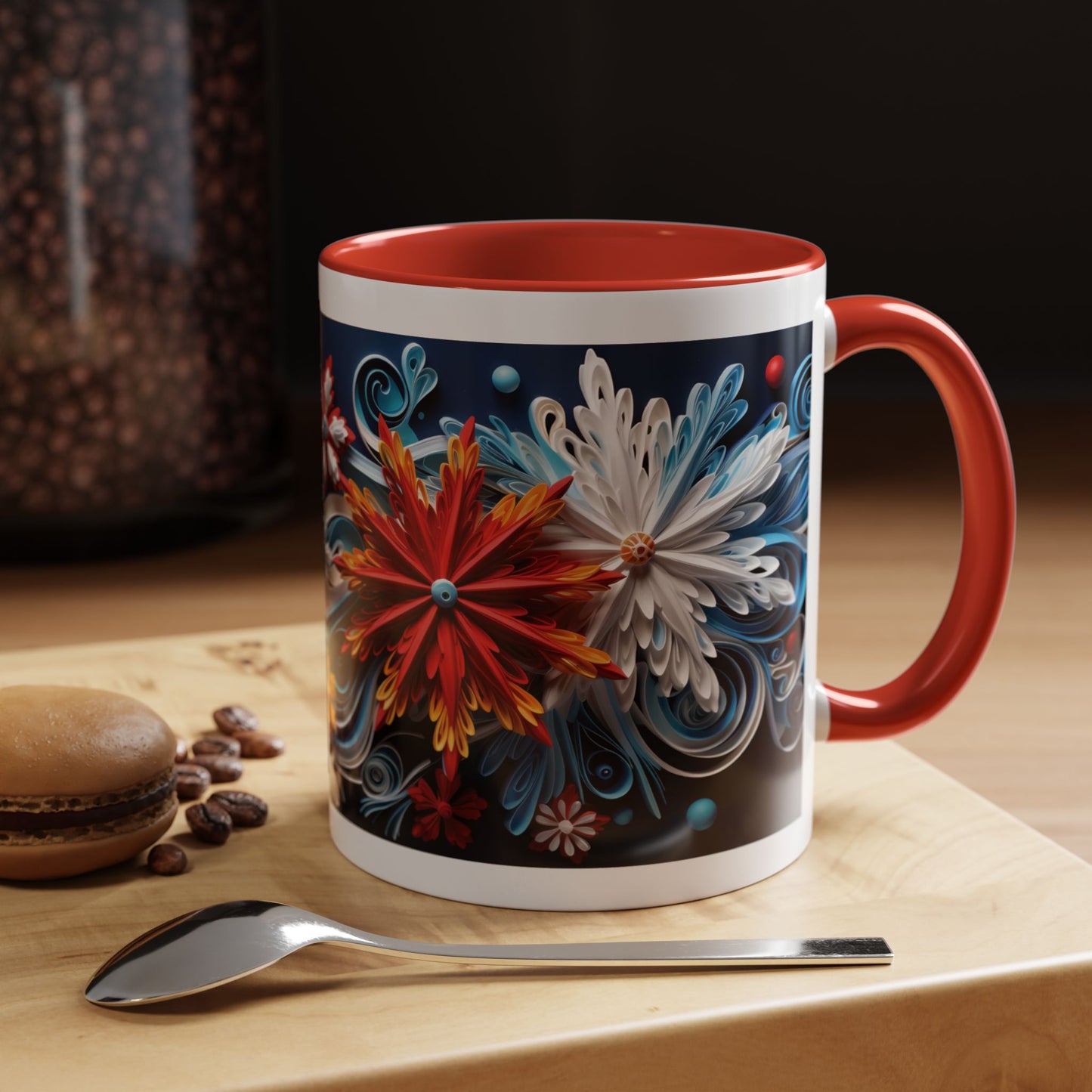 Snowflake Christmas Design Coffee Mug