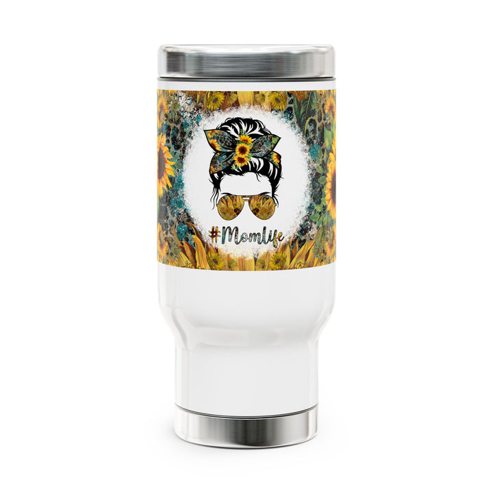 Mom Life Sunflower Travel Mug product view