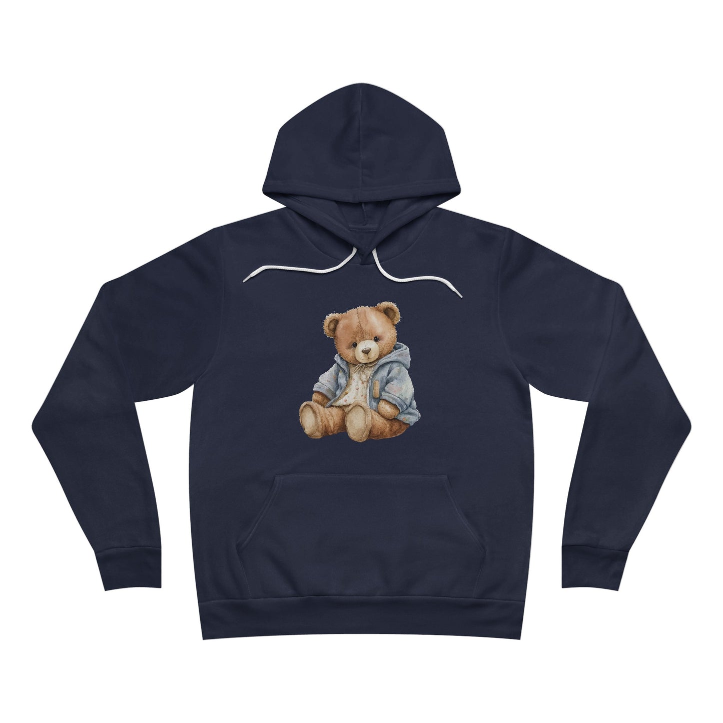 Unisex Teddy Bear Design Pullover Hoodie