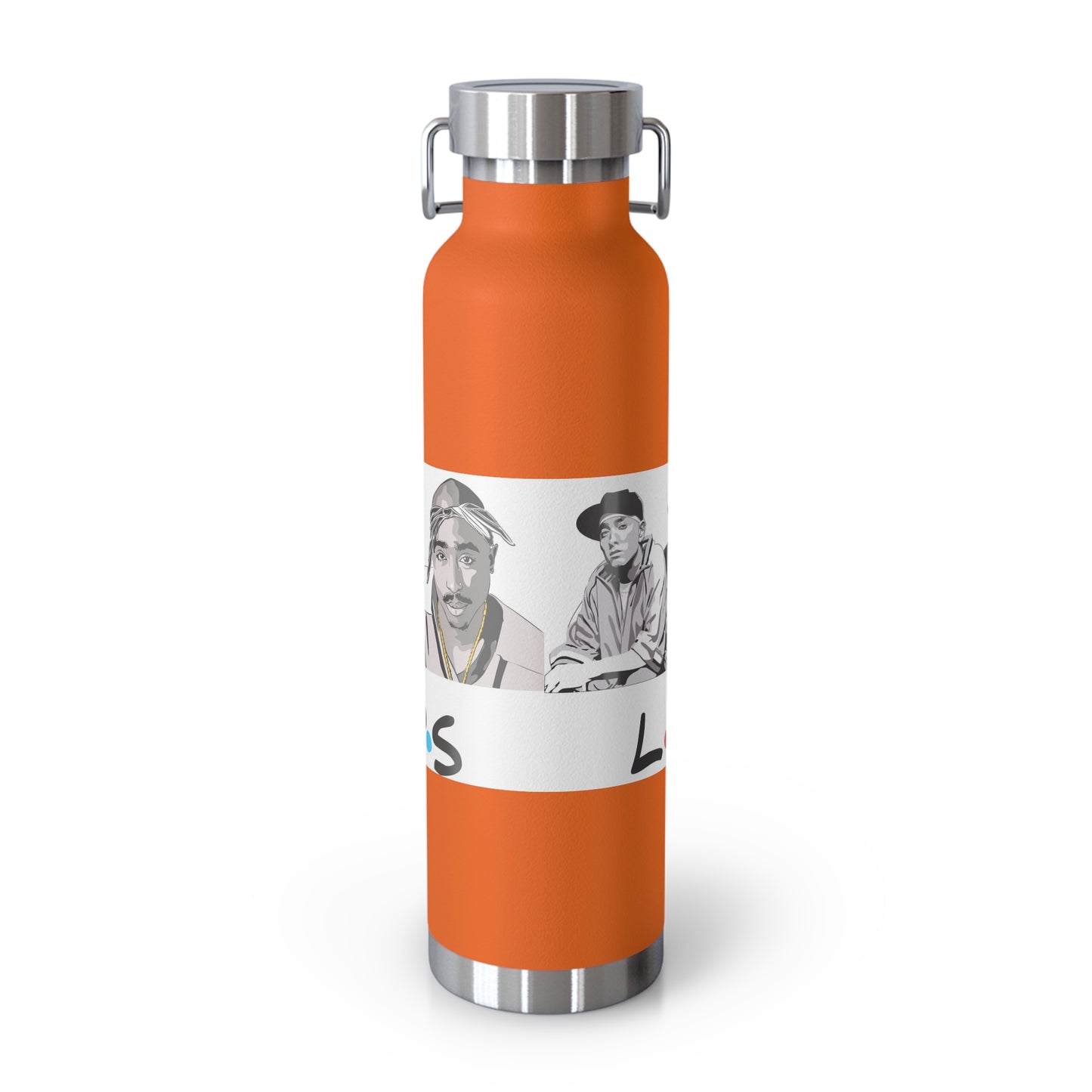 West Coast Legends Rapper Logo Design Copper Vacuum Insulated Bottle