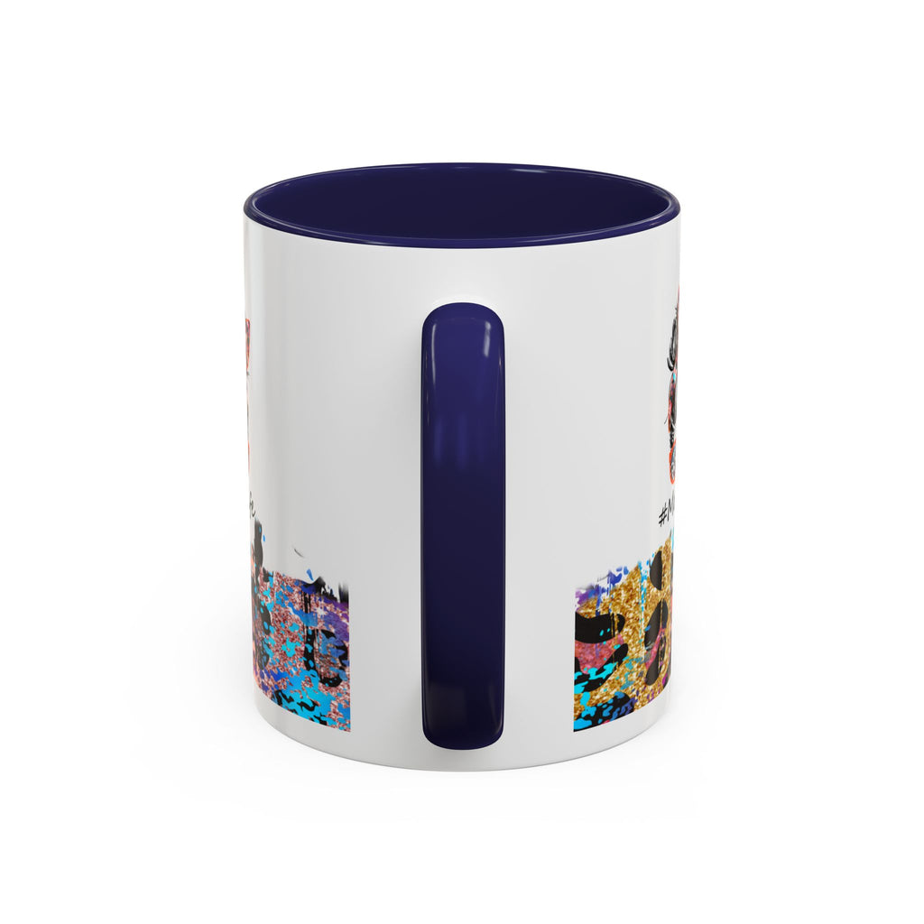 Leopard Mom Life Accent Coffee Mug 