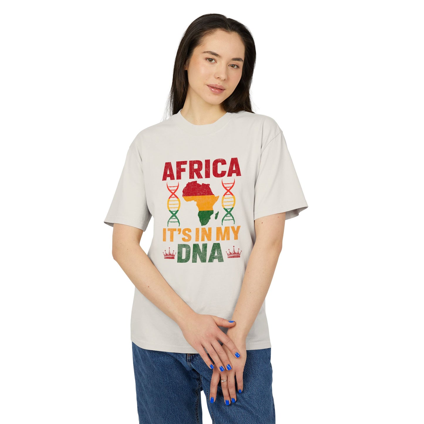 Africa It's in My DNA Unisex Heavy Faded Tee, Afrocentric T-Shirt, Heritage Apparel, Cultural Pride Shirt, Gift for African Roots, [...]