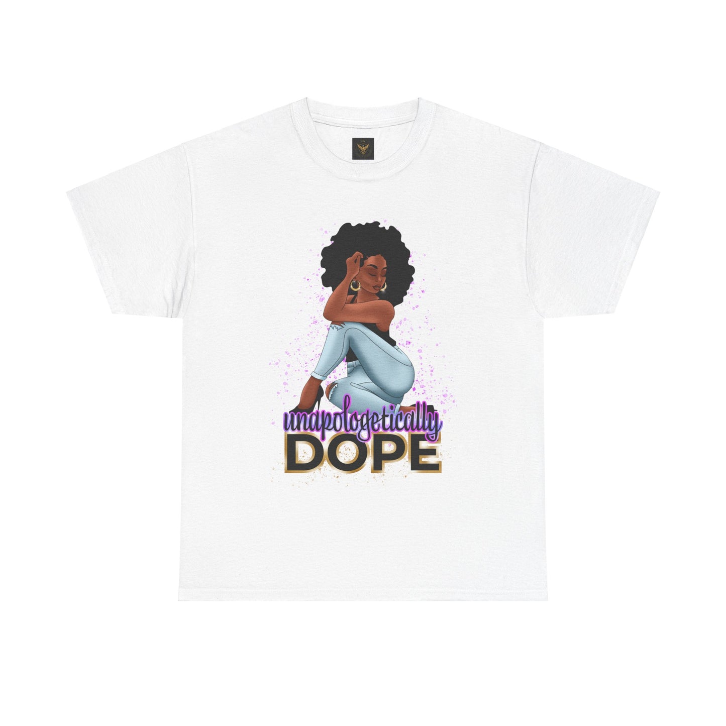 Unisex Heavy Cotton Tee With Dope Design T-Shirt