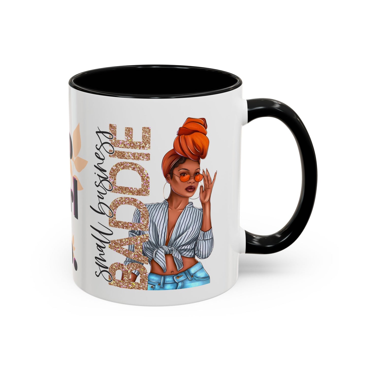 Small Business Baddie Girl Accent Coffee Mug, 11oz