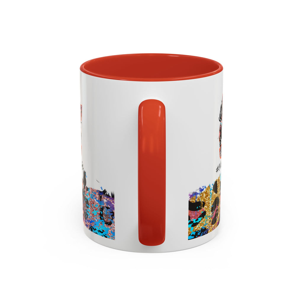 Leopard Mom Life Accent Coffee Mug 